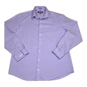 Kenneth‎ Cole Reaction Men's Slim Fit Dress Shirt Purple 15.5 34/35